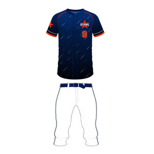 Ropa de entrenamiento de Equipo de moda, uniforme de béisbol de secado rápido transpirable cómodo y elegante, uniforme de béisbol más nuevo al por mayor - Product Image 1