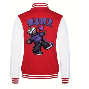 2025 nuevo fabricante al por mayor chaqueta Letterman de alta calidad Unisex personalizado Vintage Streetwear Invierno en Blanco Varsities 100% - Product Image 2