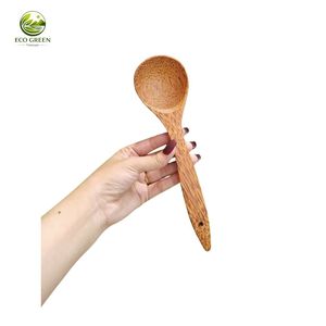 Eco Green Vietnam Coconut Spoons Handmade Natural Rustic Design Eco-Friendly Home Use Souvenir - Product Image 3