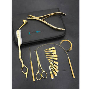 Gold Plated Professional <b>Hair</b> <b>Extension</b> <b>Tool</b> Kit Complete Precision Styling Set - Product Image 2
