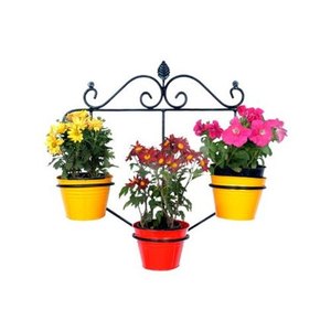 Soporte de maceta de metal de diseño moderno soporte de suspensión de color rojo producto de Venta caliente decoración del hogar al mejor precio - Product Image 3