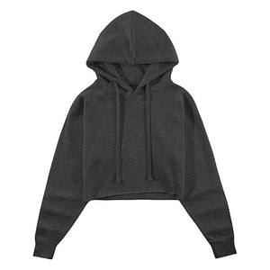 Pull d'entraînement à manches longues en coton, vêtements de sport amples, vêtements de sport, hauts courts, vêtements pour femmes, sweat à capuche, vente en gros, sweat-shirt respirant - Product Image 1