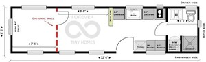 Nouvelle Tiny House sur roues Forever de 32 pieds, studio à un étage avec kit complet et salle de bain - Product Image 2