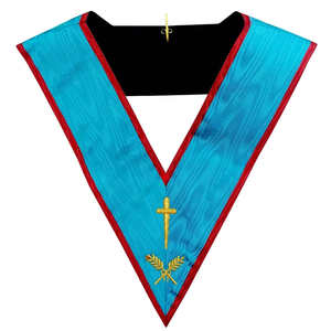 Collier maçonnique sur mesure, brodé à la main, vente en gros, uniforme cérémonial, collier de franc-maçonnerie - Product Image 4
