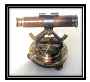 Antiguo clásico Mini latón Alidade telescopio refractante binoculares 2 tonos acabado antiguo 15cm altura calidad Premium para - Product Image 2