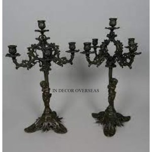 Centro de mesa para bodas y eventos, Color negro decorativo, recubierto de polvo, diseñador único, suministro de candelabros de Metal de primera calidad - Product Image 2