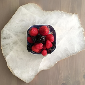 Plateau de service en quartz agate onyx de qualité supérieure plateau de charcuterie en pierre décorative pour collations au fromage et décoration intérieure - Product Image 5