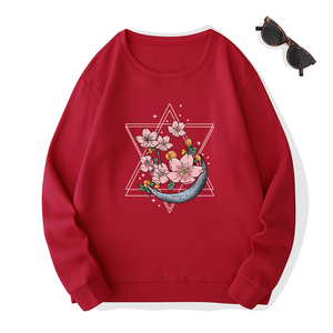 Logotipo personalizado impreso ropa elegante Venta caliente mujeres sudadera nuevo estilo impreso Mejor Algodón mujeres sudadera OEM suministro - Product Image 2