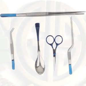 Nhà bếp đầu bếp thép không gỉ Thẳng Dài thực phẩm kẹp với răng cưa lời khuyên cho tweezing thực phẩm - Product Image 2