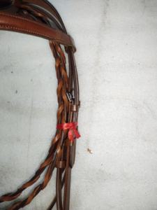 บังเหียนม้าอังกฤษ ADEEFA แบบวีย์มูธ ทนทาน หนังแท้ 100% สายบังเหียนเคลือบ ขี่สบาย คุณภาพสูง ผลิตในอินเดีย ทุกขนาด - Product Image 5