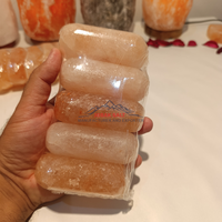 JOBAK Sel rose de l'Himalaya pur 100% d'origine pakistanaise Pierre de bain naturelle sculptée Savon minéral certifié ISO Qualité supérieure