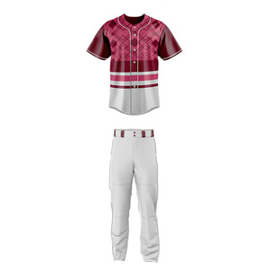 OEM personalizado hombres béisbol Softball desgaste transpirable Jersey sublimación impresión Digital cosido ropa uniforme espacios en blanco completo - Product Image 1