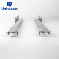 Unihopper 3 plis Pousser pour ouvrir les rails télescopiques à canal caché Glissière de tiroir dissimulée sous montage