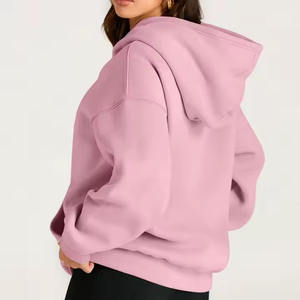 Sweat à capuche pour femmes, léger, à manches complètes, personnalisé pour l'extérieur/bas quantité minimale de commande, conception OEM personnalisée, pull à capuche pour hommes - Product Image 4