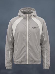Veste Gorpcore Gris Pierre, Veste en Nylon Surdimensionnée Personnalisée OEM, Fabricant de Vêtements Streetwear Unisexe - Product Image 3