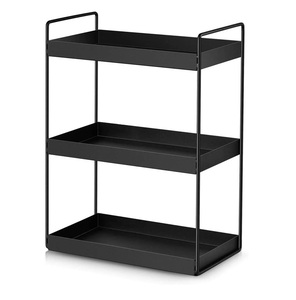 2-Tier <b>Metal</b> Spice <b>Rack</b> Organizer Counter Top Standing <b>Rack</b> <b>Shelf</b> Storage Holder with Liner for Kitchen Cabinet - Product Image 6