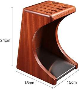 Porte-couteau en bois Porte-couteau Fournitures de cuisine Étagère Support de rangement Porte-couteau en bois massif - Product Image 2