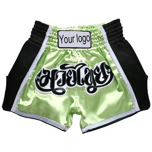 En diferentes contraste de color sólido Logotipo personalizado Imprimir Último estilo Mejor calidad Ropa para adultos Pantalones cortos Muay Thai - Product Image 1