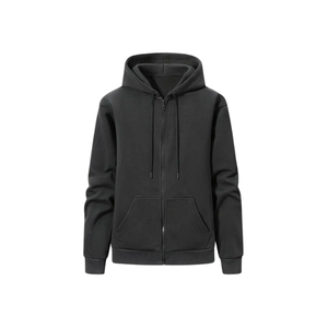 Unisex-Adult Casual Striped <b>Hoodie</b> Sweatshirt Stand Collar Thick Knit Fabric Cotton Pullover Neck Long Sleeve Pocket Loose Fit - Product Image 1