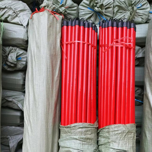 Precio más barato palos de escoba de madera de los principales fabricantes palos de mango de fregona de madera con cubierta de PVC y tapa de plástico - Product Image 3