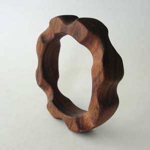 Natural Finish Waterproof Wooden Bangles Set with Custom Colors for Business Gifts-Women's Jewelry Available Worldwide - Product Image 2