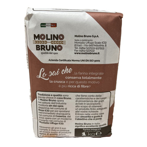 Harina de Trigo Integral MOLINO BRUNO 1kg Lista para Usar en Pizza, Pan, Bollos, Pasteles y Repostería - Product Image 3