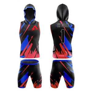 Uniforme de fútbol 7v7 Jersey y pantalón corto para adultos Tela de compresiones completamente sublimada 7v7 Set - Product Image 3
