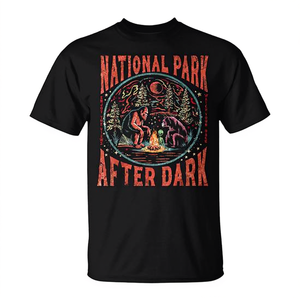 Camiseta promocional retro del Parque Nacional After Dark Camping - Product Image 2
