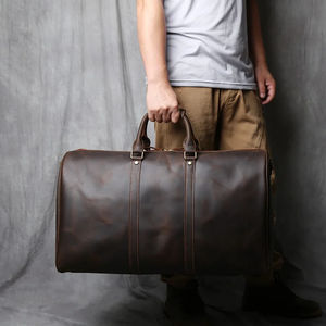 Sac polochon personnalisé Grand sac de sport de voyage imperméable en cuir Sac polochon de voyage pliable - Product Image 6