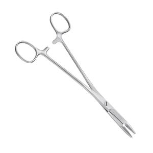 Soporte de aguja recto reutilizable abrazadera hemostática de acero inoxidable herramienta de sutura Dental Manual para instrumentos quirúrgicos médicos - Product Image 1