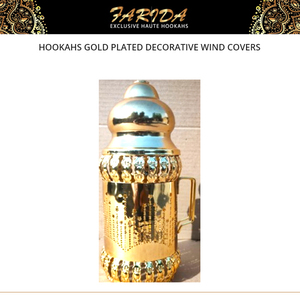 Elegant Modern Design Best Quality Hot Selling Wholesale Farida Egyptian Metal Hookah Accessories Gold Plated Decorative Wind - Product Image 2