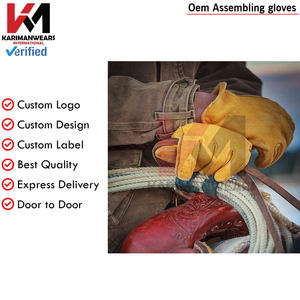 Gants en cuir de daim noir pleine fleur pour hommes de qualité supérieure - Product Image 5