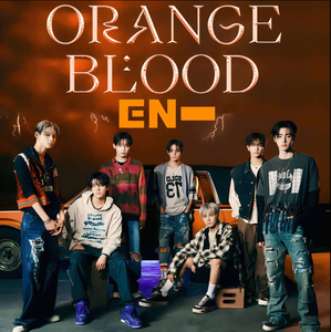 ENGENE Ver Bundle K-POP ENHYPEN [ORANGE BLOOD] 5ème mini-album BELIFT LAB 60p 2 photocartes CD Officiel Scellé - Product Image 1