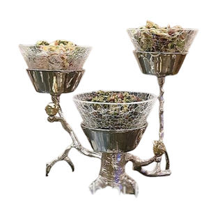 Juego de 3 cuencos japoneses de cerámica de grado alimenticio, utensilios de cocina de latón sostenibles con técnica personalizada para regalos de negocios - Product Image 5