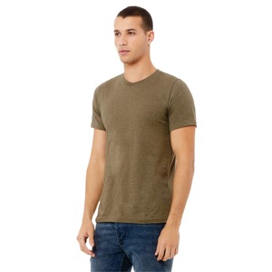 T-shirt confortable à col rond pour hommes 100% coton teint uni léger coupe régulière à manches courtes tricoté tenue décontracté de tous les jours - Product Image 2