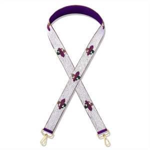 Vente en gros de sangles de sac à main brodées de perles de rocaille de luxe, ceinture étanche, poignées de sac à main, pièces et accessoires - Product Image 3