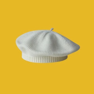 Autumn Winter Cute Baby Knitted <b>Beret</b> Hat Fashionable Solid Color Fleece Cap for Kids Outdoor Sports and Casual Wear - Product Image 2