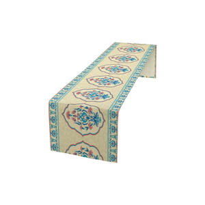 Chemin de table brodé de luxe en coton 100% de style européen le plus vendu avec logo privé personnalisé - Product Image 4