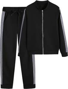 Conjunto de chándal de 2 piezas de manga larga OEM para mujer, sudadera y pantalones de chándal para correr, fabricación de ropa con logotipo personalizado - Product Image 4