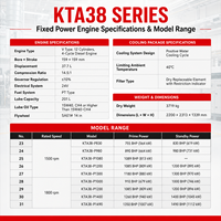 Moteur diesel Cums KTA38-P1000 746KW 1000HP 1800RPM V12 refroidi par eau pour machines lourdes et grandes stations de pompage d'eau