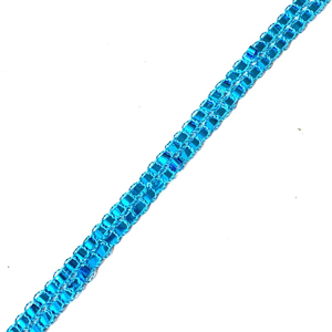 Accesorios de vestido de escenario con borde de encaje de filigrana Skycolor, lentejuelas coloridas en forma de S, borde de recorte trenzado, adorno de encaje de costura - Product Image 1