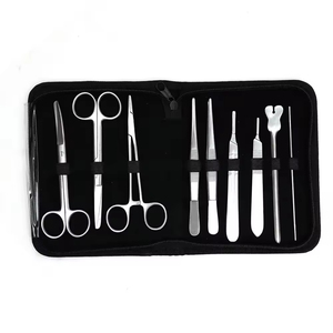 Juego de instrumentos de ortodoncia, instrumentos microquirúrgicos oftálmicos de acero inoxidable, Juego de 4 piezas, tijeras de 12,5 cm, portaagujas - Product Image 4