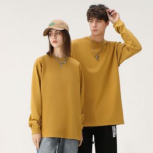 T-shirt en coton à manches longues pour hommes 260gsm O Neck Knit T-shirt à manches courtes en coton à manches longues pour hommes - Product Image 6