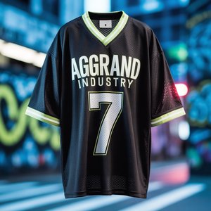 Maillot de football imprimé numéro 7 le plus populaire pour homme – T-shirt tricoté à col en V et manches courtes de haute qualité avec lettres thermocollées - Product Image 2