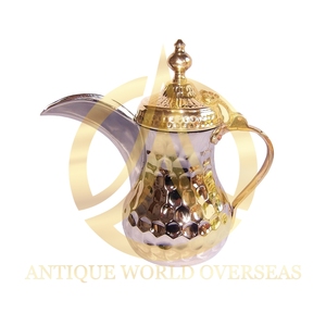 Custom Designed Dallah Minimalist Arabic Design Stainless Steel <b>Tea</b> <b>Pot</b> Silver Mirror Polished Tabletop Coffee & <b>Tea</b> Accessories - Product Image 4