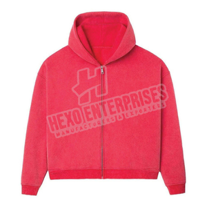 <b>White</b> High Quality 100% Cotton Custom Zip up Puff Print 3D Foam Fleece Blank Mens Hoodies Full Zip Oversized Zipped <b>Hoodie</b> - Product Image 6