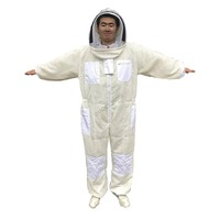 Imkerei anzüge OEM Service Logo anpassen Ganzkörper anzüge Sicherheit Arbeits kleidung Baumwolle Polyester Material Mesh Schleier