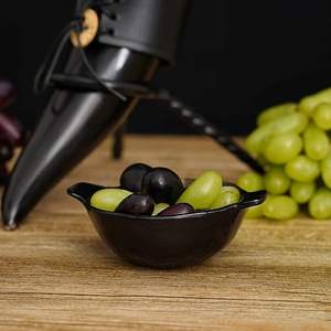 Accessoire en corne de buffle naturelle en gros, bol de service lisse à l'aspect biologique avec poignée pour le maquillage de la salade ou les bijoux-Décoratif - Product Image 2