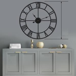 Horloge murale décorative en métal Offre Spéciale avec horloges murales antiques de forme ronde pour la décoration murale de la maison et de l'hôtel - Product Image 1