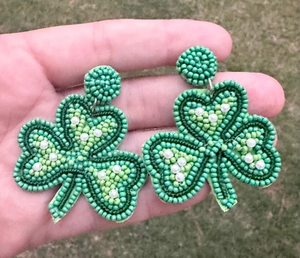 Pendientes de cuentas bordadas para novia, estilo compromiso, pendientes de cuentas bordados llamativos, diseño hecho a mano para la noche - Product Image 5